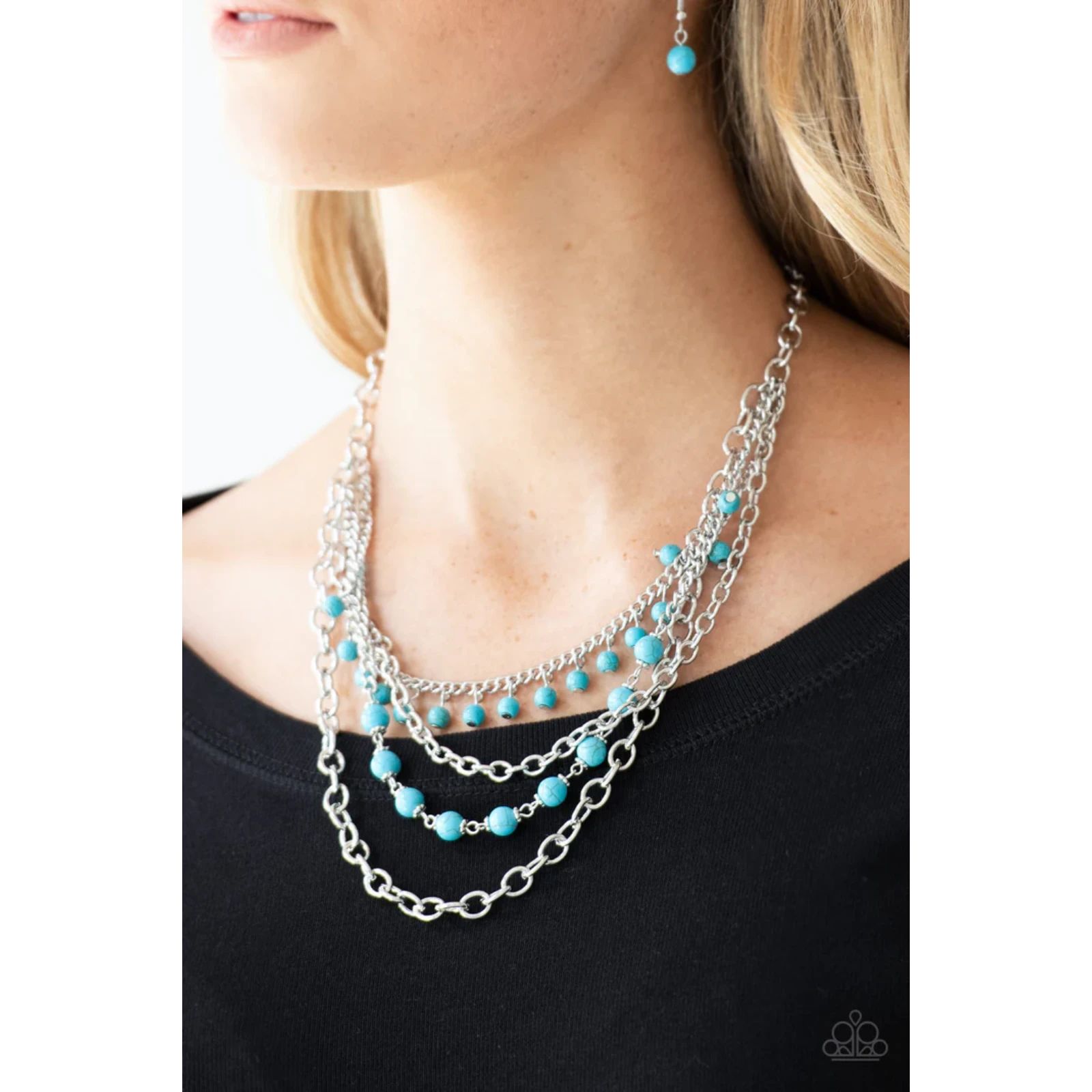 Ground Forces Blue Necklace 279